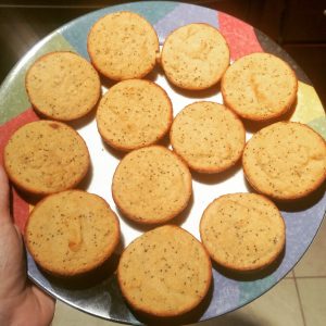 paleo lemon almond poppy seed muffins 